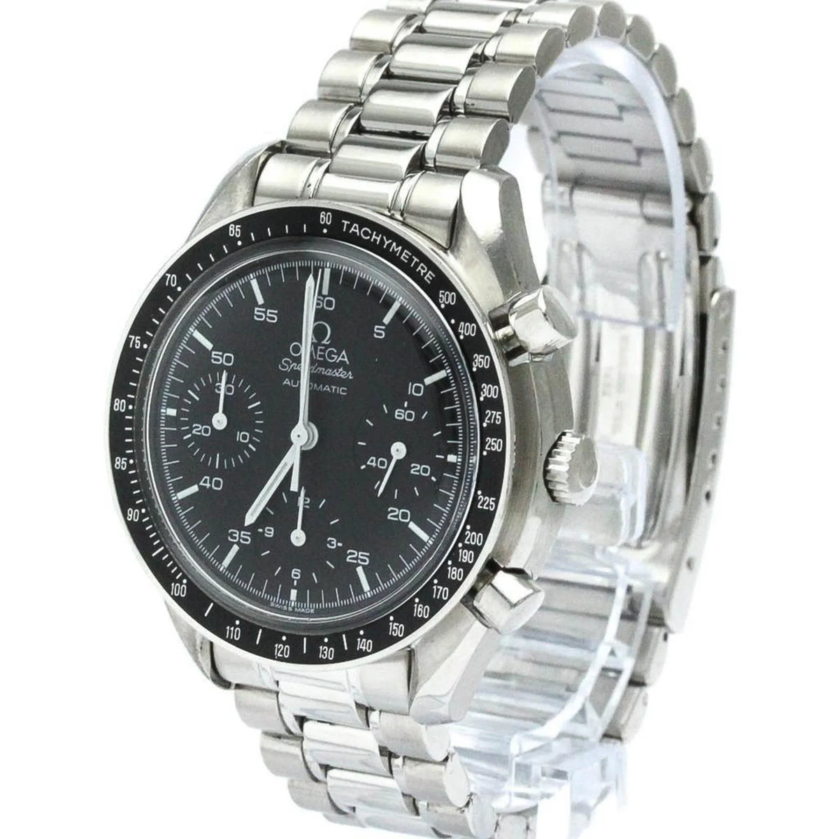Pre-Owned Polished OMEGA Speedmaster Automatic Steel Mens Watch 3510.50 BF565452 (Good)