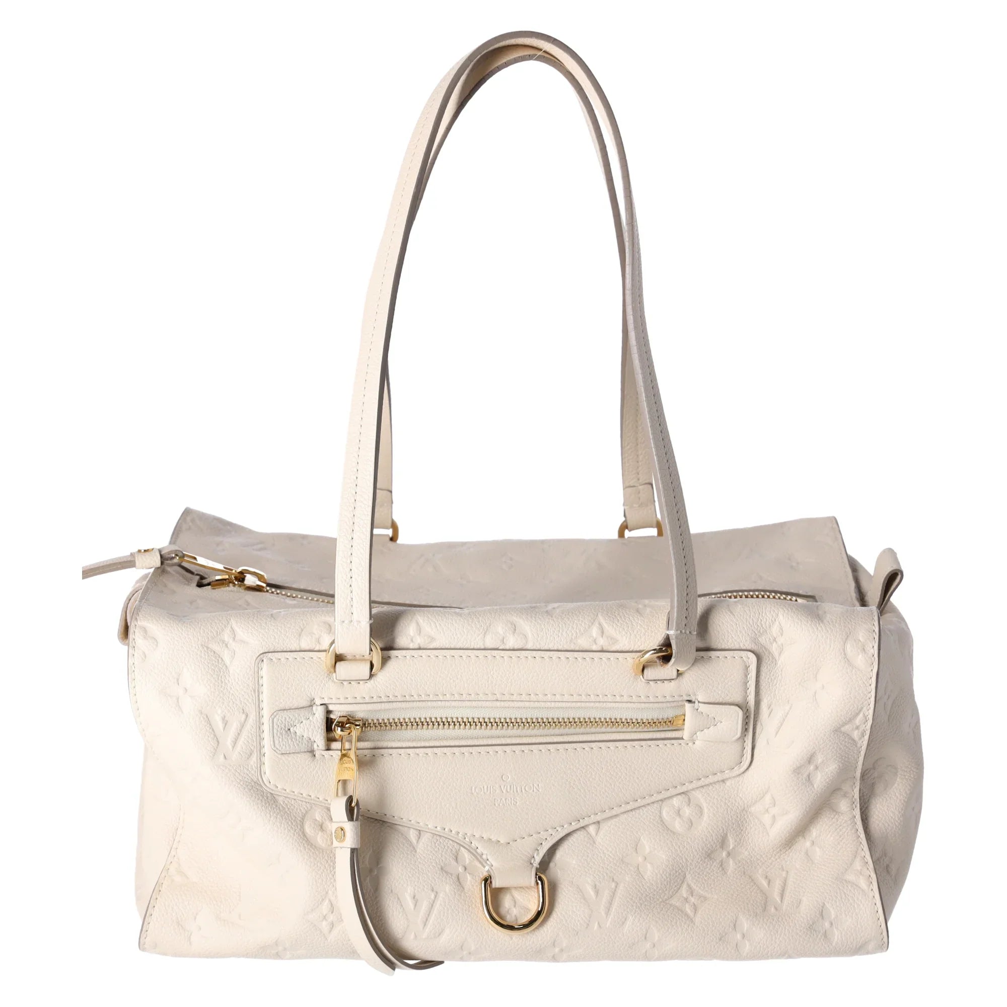 Louis Vuitton Inspiree M93416 Beige Monogram Empreinte Leather Shoulder Bag Tote
