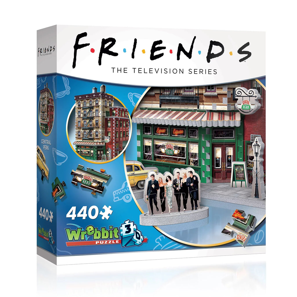 Wrebbit 3D - Friends TV Series Central Perk Coffee Shop 440-Piece 3D Jigsaw Puzzle