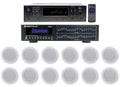 Technical Pro 6000w 6) Zone, Home Theater Bluetooth Receiver+12) 8" Speakers+EQ