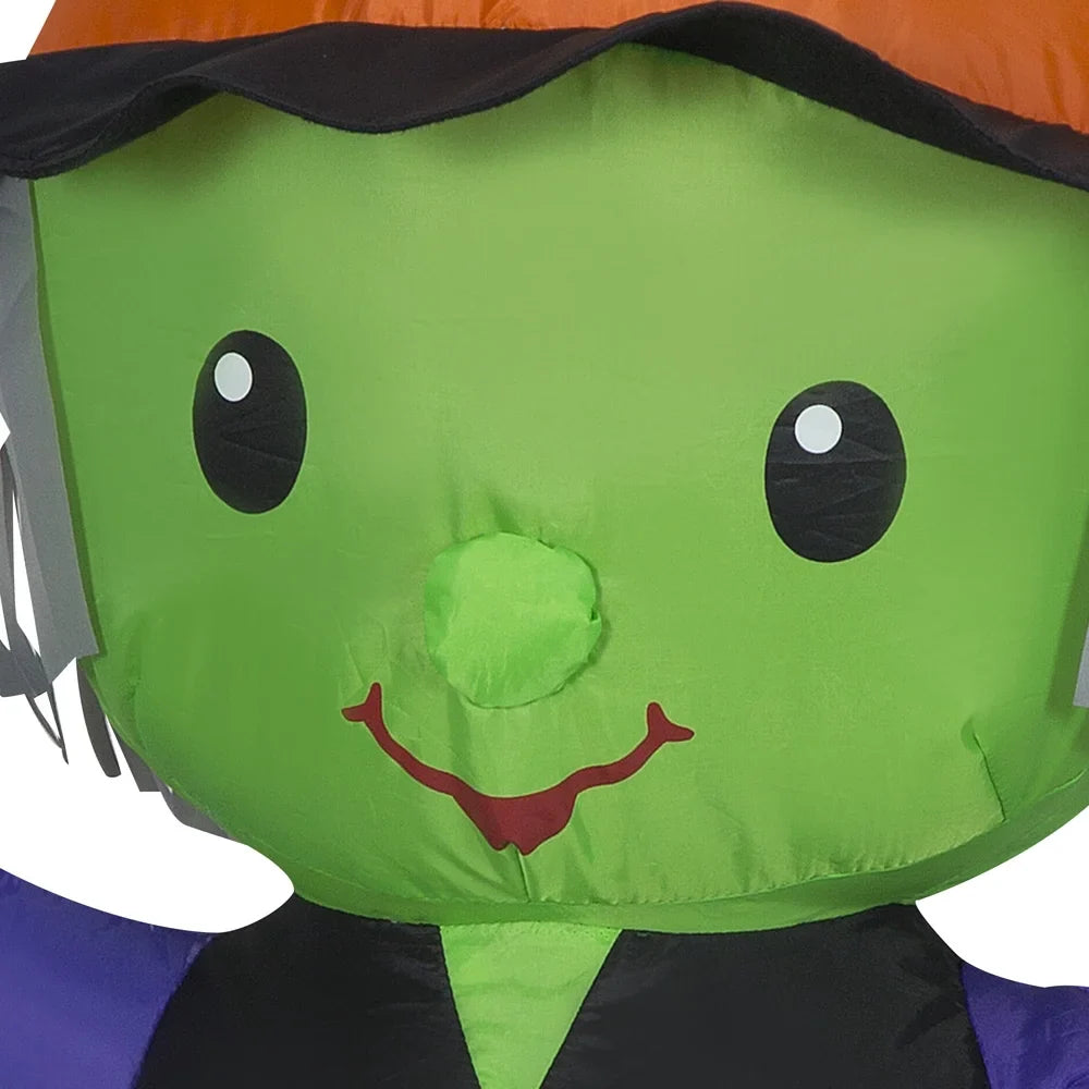 Airblown Inflatables 4FT Tall Halloween Inflatable Cute Witch