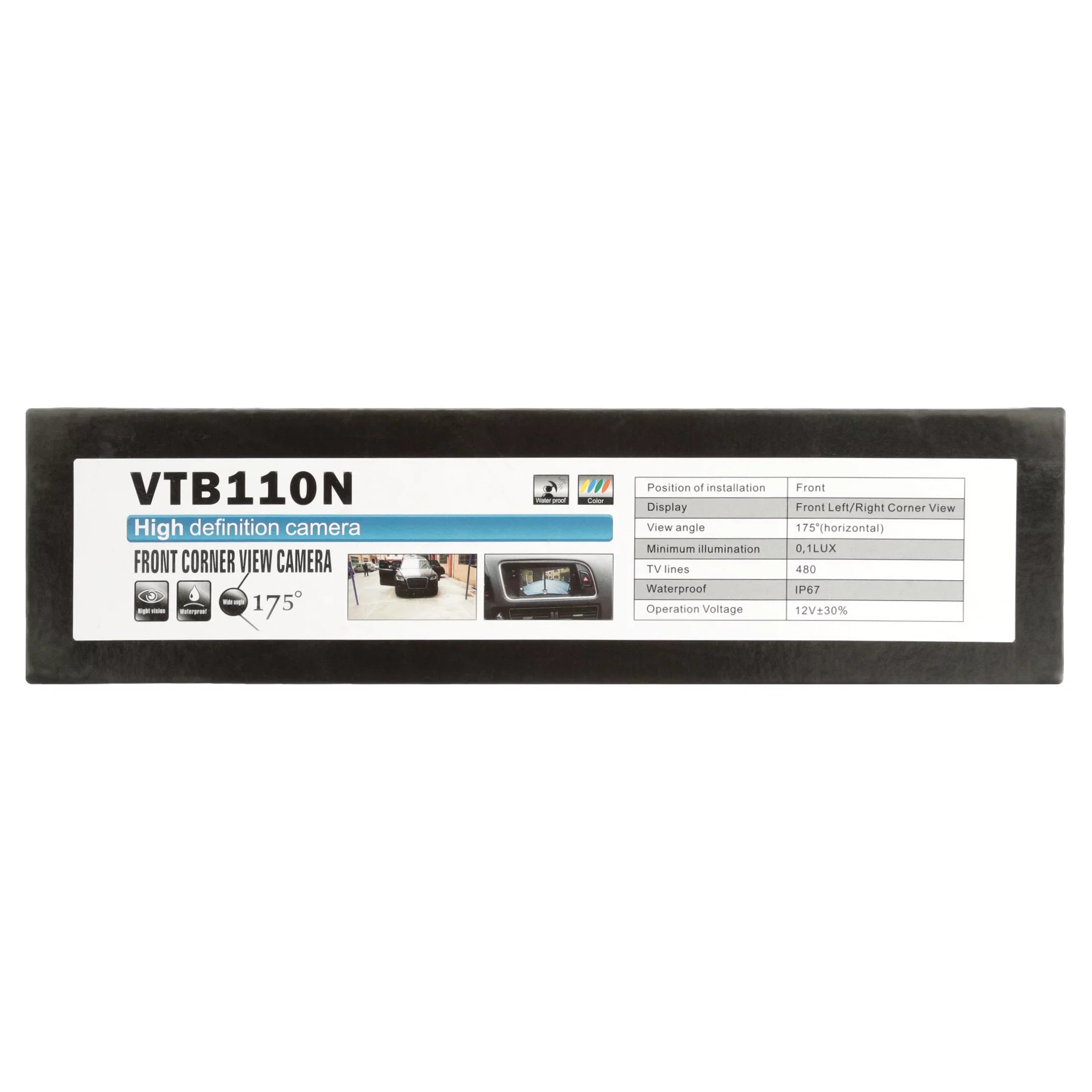 BOYO VTB110N - Universal Mount Front Corner-View Camera