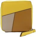 Loewe Women's Puzzle Square Zip Leather Wallet - Yellow