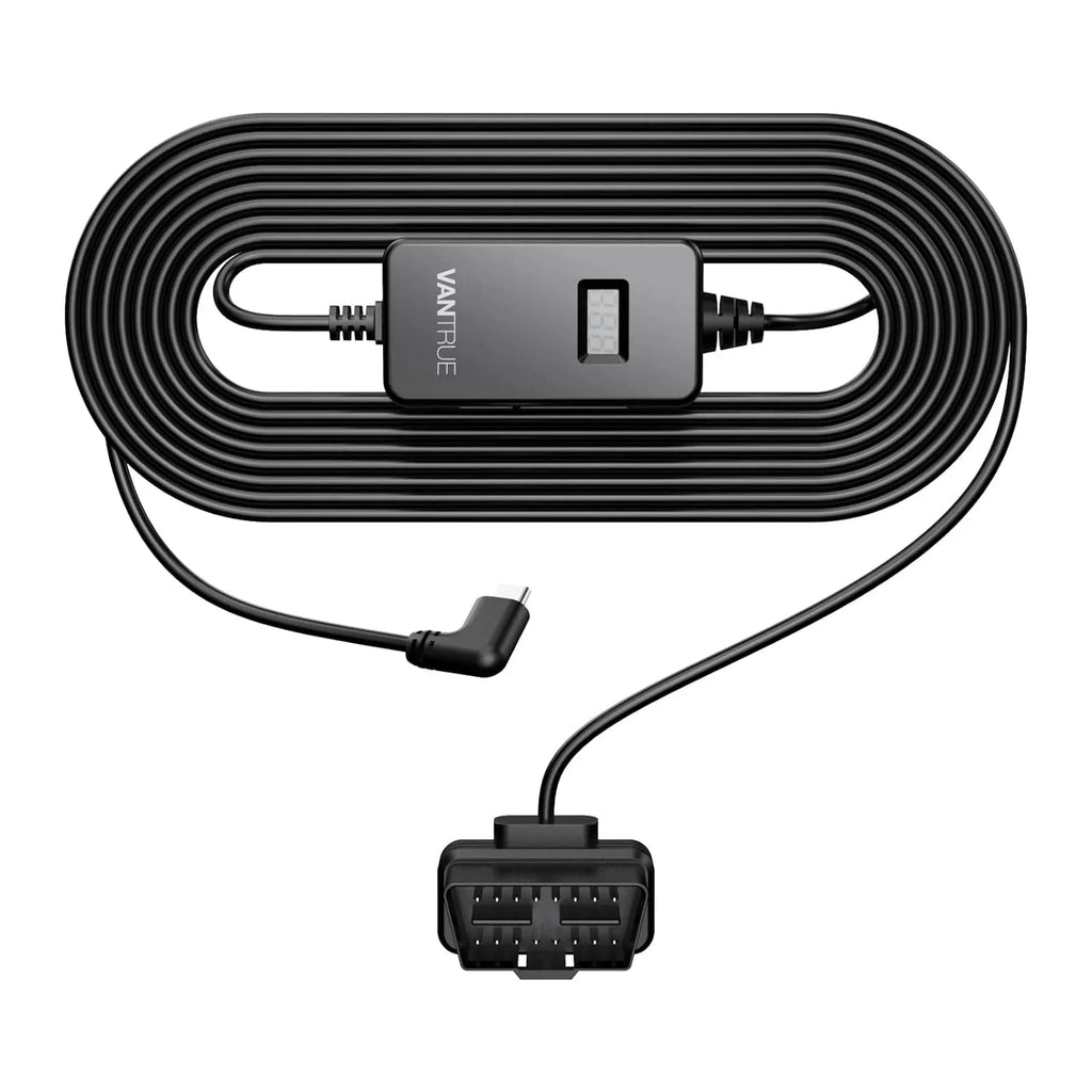 Vantrue OBD Hardwiring Cable for USB-C Dashcams with LCD Screen (See listing)