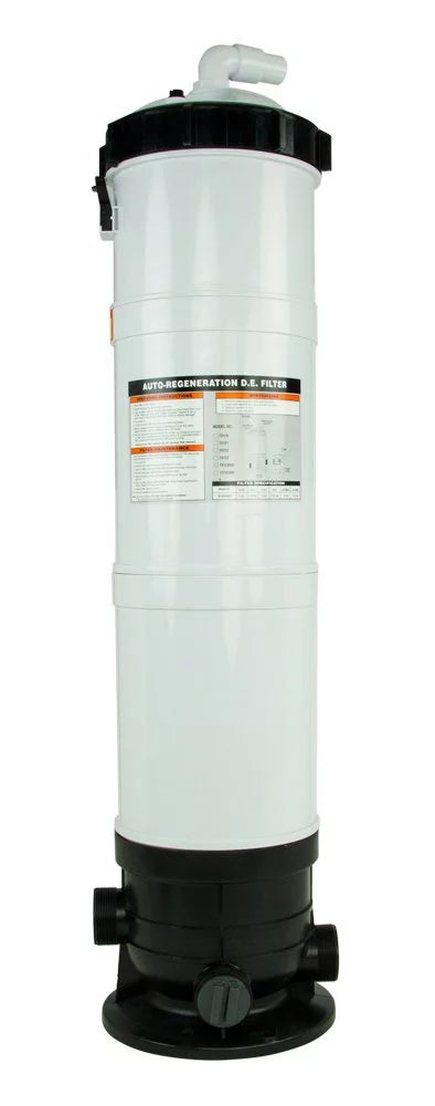 Rx Clear DE Element In-Ground Swimming Pool Filter System with 1 HP Pump