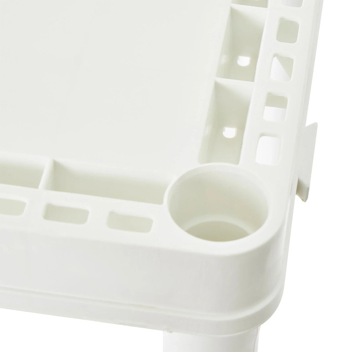 Gracious Living 4 Shelf Set Height Light Duty Storage Unit, White (2 Pack)