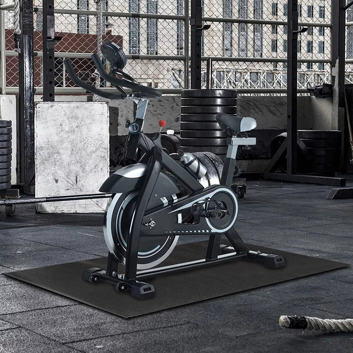 PVC fitness equipment mat, for Treadmills Rowing Machines Recumbent Bikes and Exercise Equipment Exercise Mats for Home Workout