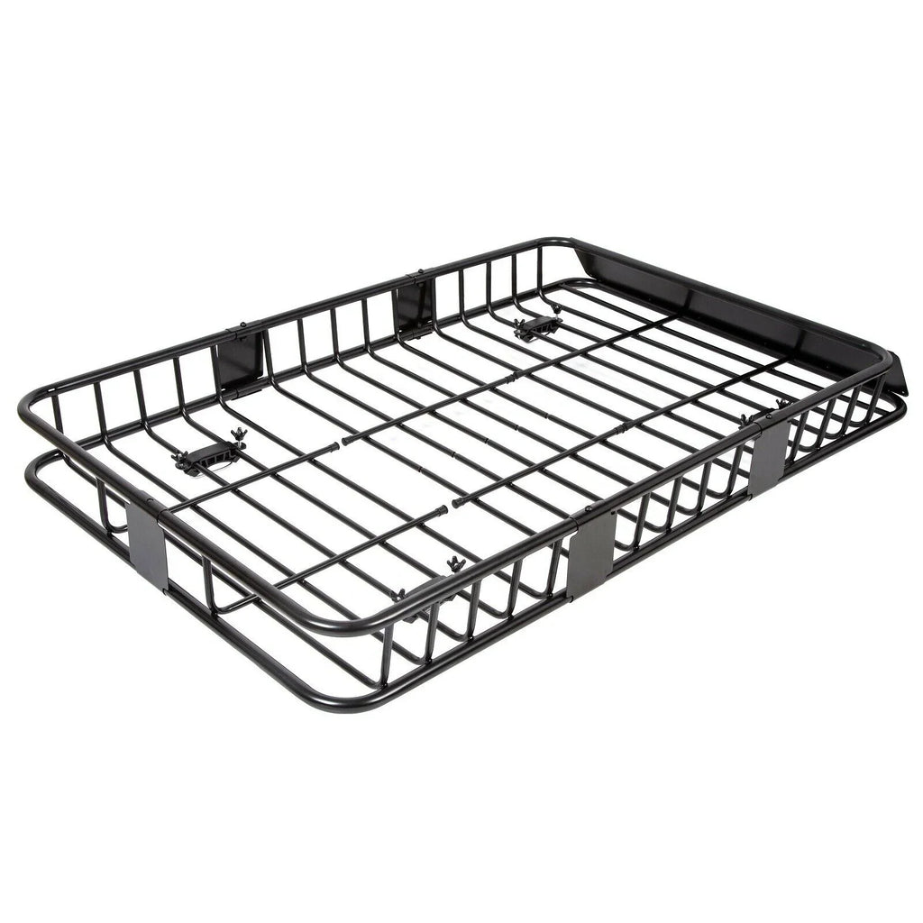 Teledu 64'' Universal Roof Rack w/Extension Cargo SUV Top Luggage Carrier Basket Holder