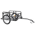 Dcenta Bike Cargo Trailer 51.2"x28.7"x19.7" Steel Black