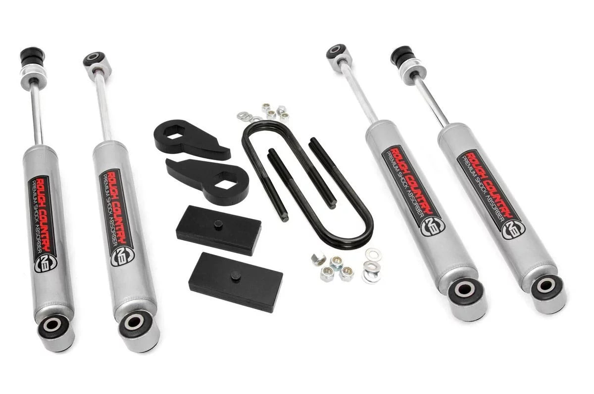Rough Country 2.5" Leveling Kit (fits) 1997-2003 F150 4WD | N3 Shocks | Torsion Bar / Lift Blocks Suspension | 47430