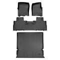 Smartliner SA0183-B0303-D0183 Floor Mats & Cargo Liner Set with 2nd Row Bucket Seats without Center Console for 2011-2017 Ford Expedition, Black