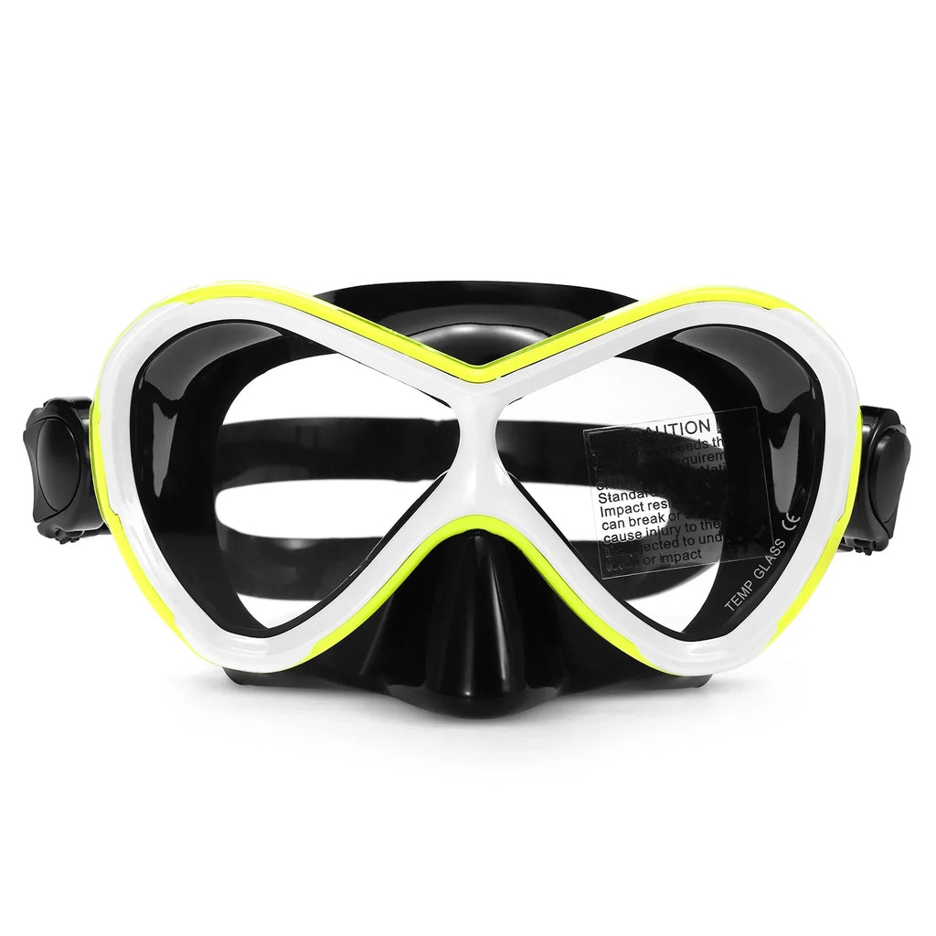 OWSOO Professional Swimming Goggles with  Snorkel Tube Set -fog Goggles for Snorkel