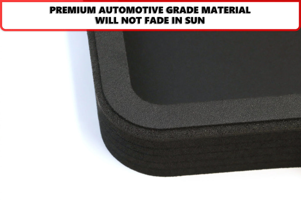 Red Hound Auto Cargo Trunk Mat Liner Tray Custom Fit Floor Black Foam Compatible with Jeep Wrangler Unlimited 4-Door 2018-2019 (JL) Without Subwoofer - Anti-Rattle Waterproof Protector