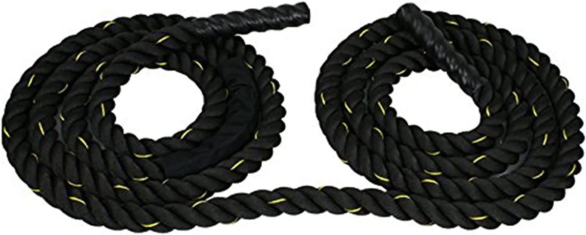 1.5" Diameter Poly Dacron 30FT Battle Rope Workout Fitness Core Exercise Strength Training Ropes Indoor Home