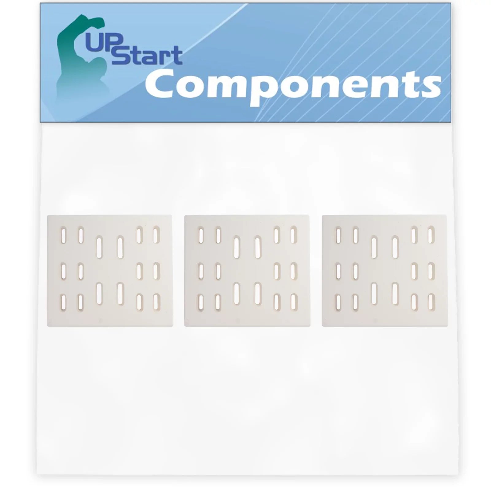 3-Pack BBQ Grill Heat Shield Plate Tent Replacement Parts for Sams Bakers & Chefs Y0005XC-1 - Compatible Barbeque Ceramic Flame Tamer, Flavorizer Bar, Vaporizer Bar, Burner Cover 8"