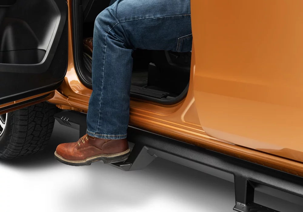 N-Fab by RealTruck Epyx Steps | Textured Black, Cab Length | Exf19Cc-Tx | Compatible with 2019-2020 Ford Ranger Crew Cab All Beds, SRW Gas