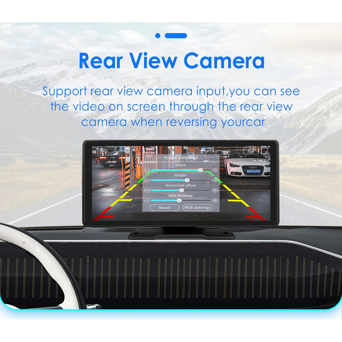Android Auto Wireless Apple Carplay 360° Adjustable 10.26 Inch Touchscreen Car Radio Stereo Head Unit Bluetooth GPS Navigation Player With Backup Camera