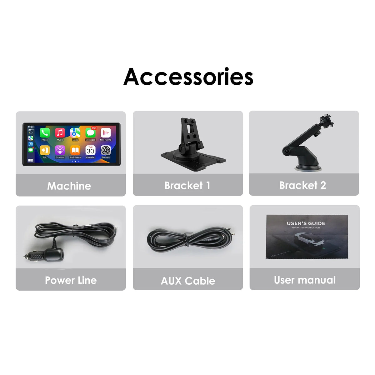 Android Auto Wireless Apple Carplay 360° Adjustable 10.26 Inch Touchscreen Car Radio Stereo Head Unit Bluetooth GPS Navigation Player With Backup Camera